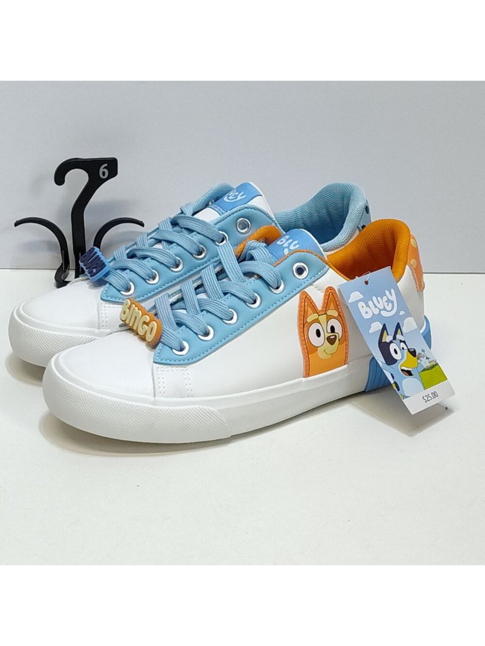 Ground Up Bluey Bingo Court Low Top Sneakers Women Size 6 Fits True To Size NWT